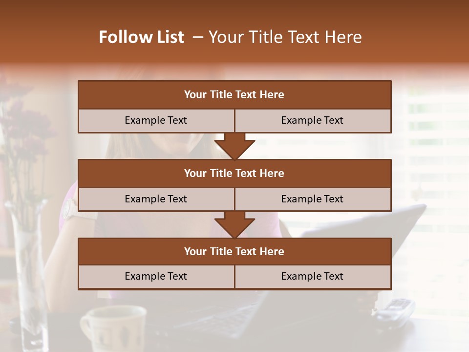 Profit Internet Woman PowerPoint Template