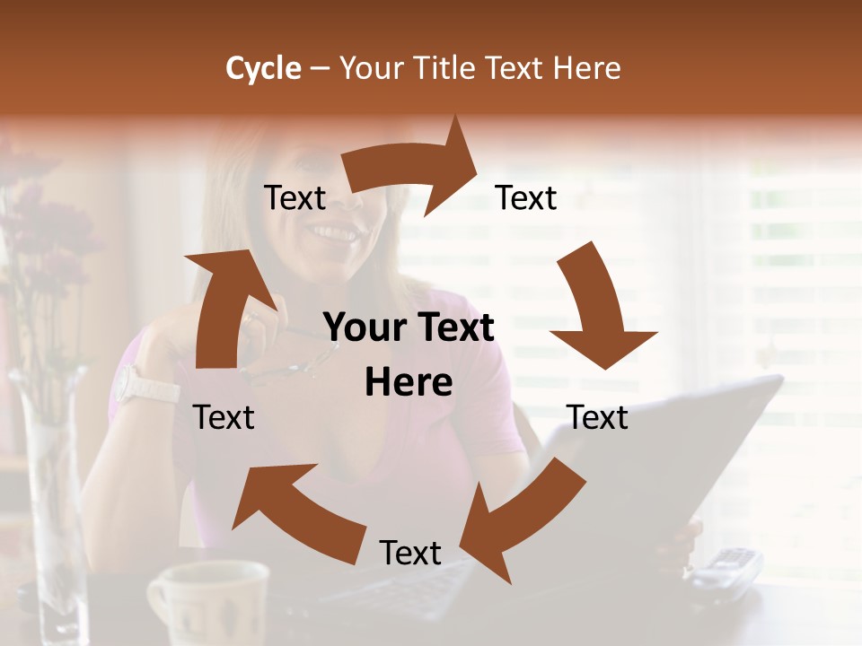 Profit Internet Woman PowerPoint Template