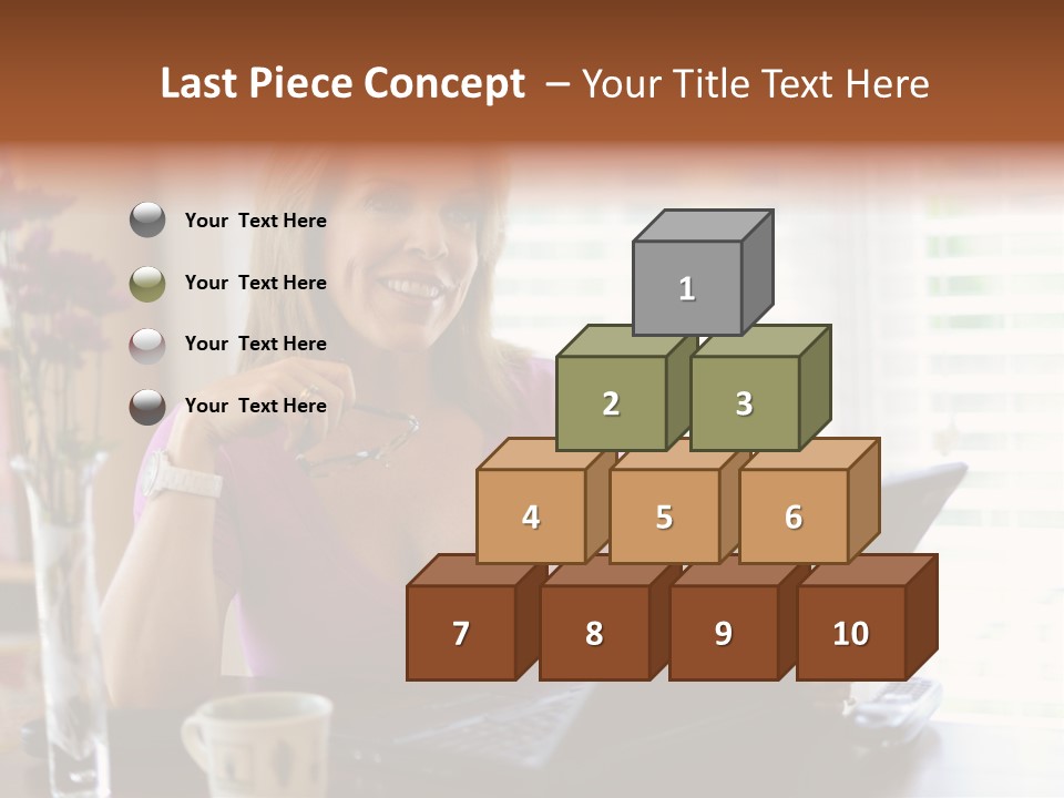 Profit Internet Woman PowerPoint Template