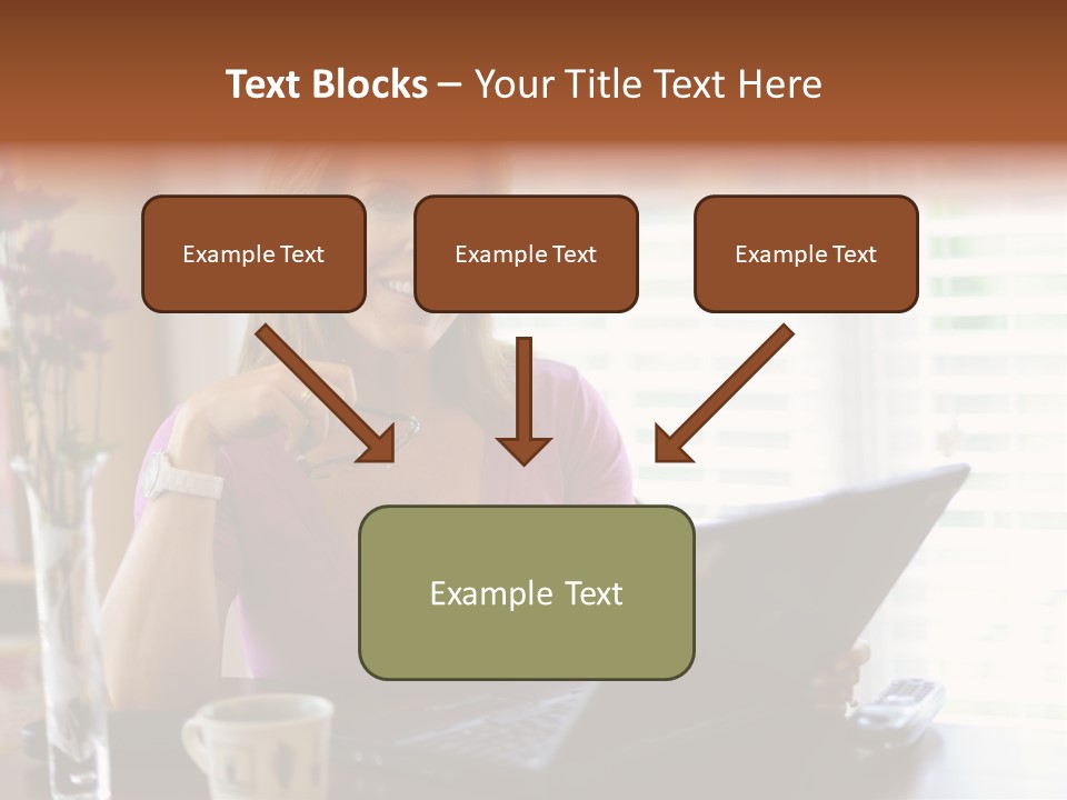 Profit Internet Woman PowerPoint Template
