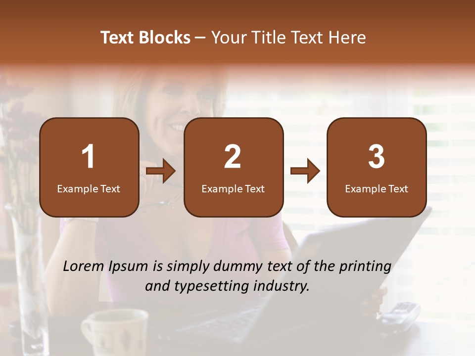 Profit Internet Woman PowerPoint Template