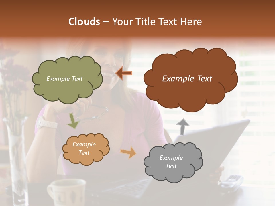 Profit Internet Woman PowerPoint Template