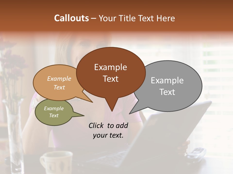 Profit Internet Woman PowerPoint Template