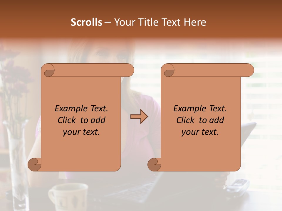 Profit Internet Woman PowerPoint Template