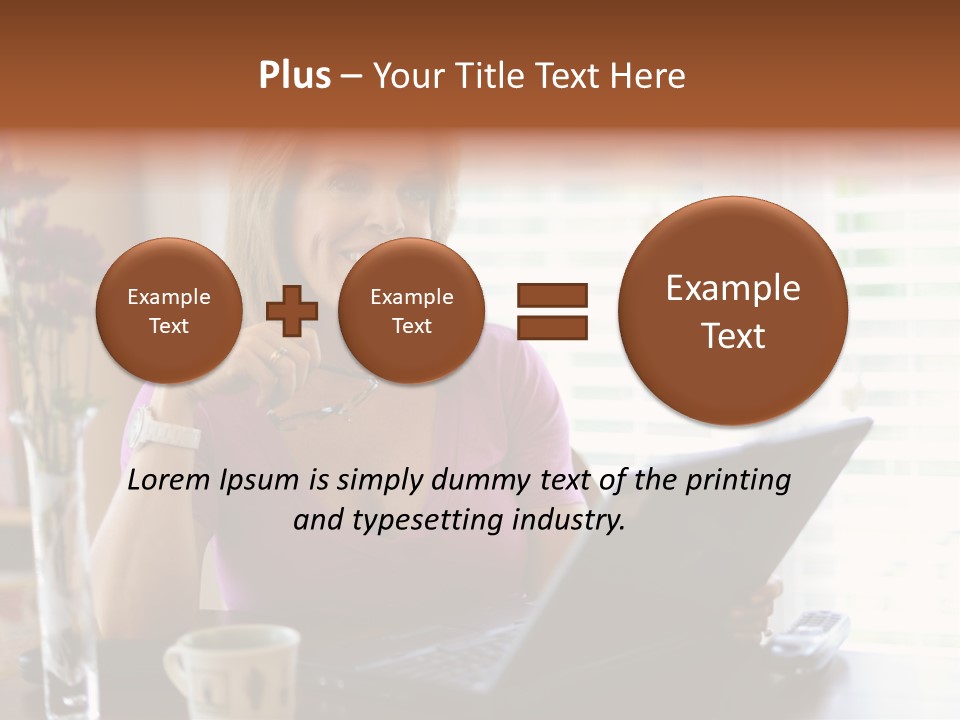 Profit Internet Woman PowerPoint Template