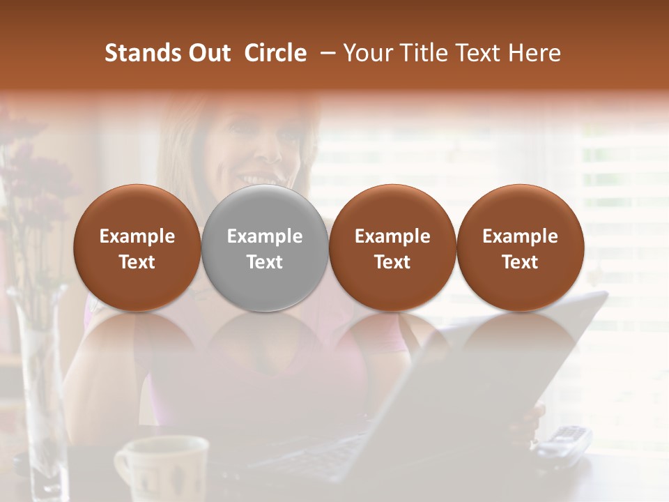 Profit Internet Woman PowerPoint Template