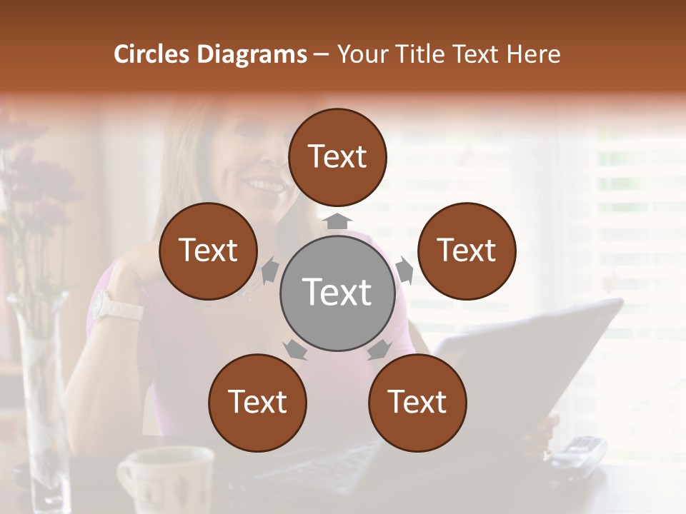 Profit Internet Woman PowerPoint Template