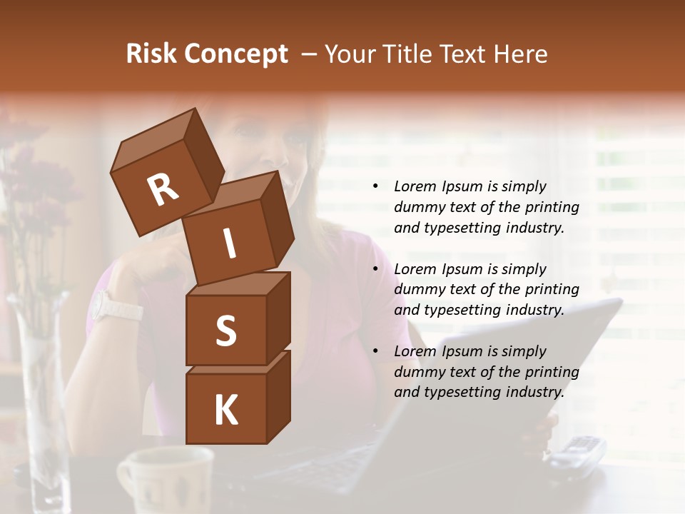 Profit Internet Woman PowerPoint Template