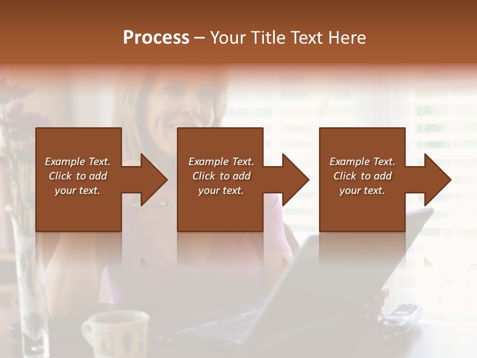 Profit Internet Woman PowerPoint Template