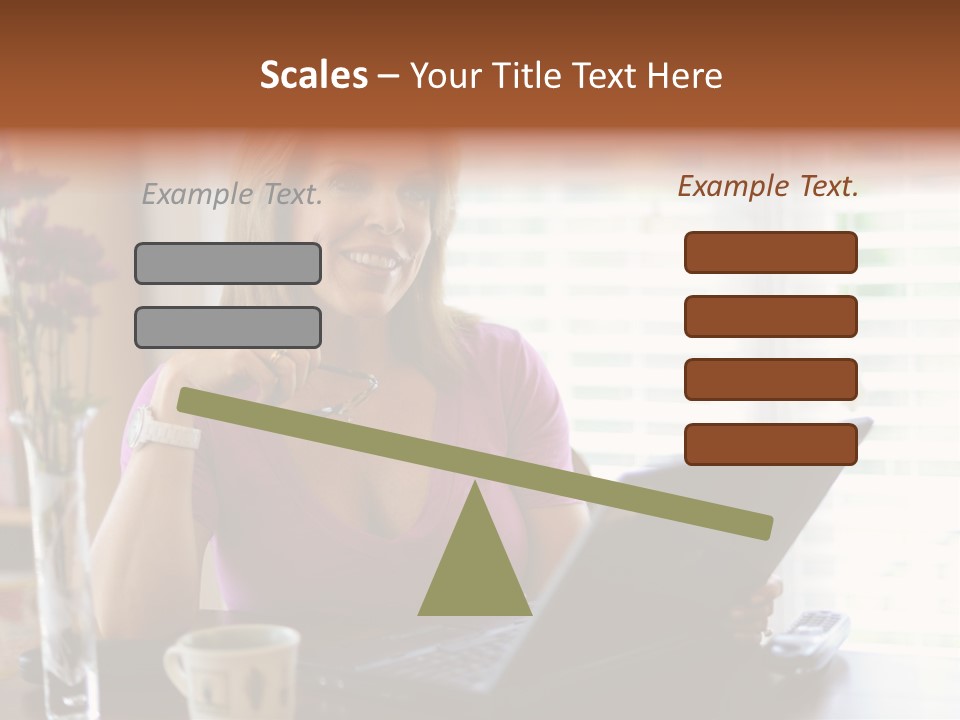 Profit Internet Woman PowerPoint Template