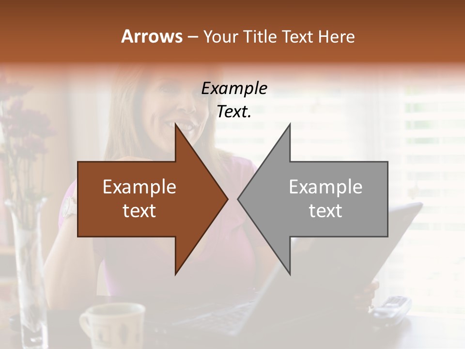 Profit Internet Woman PowerPoint Template