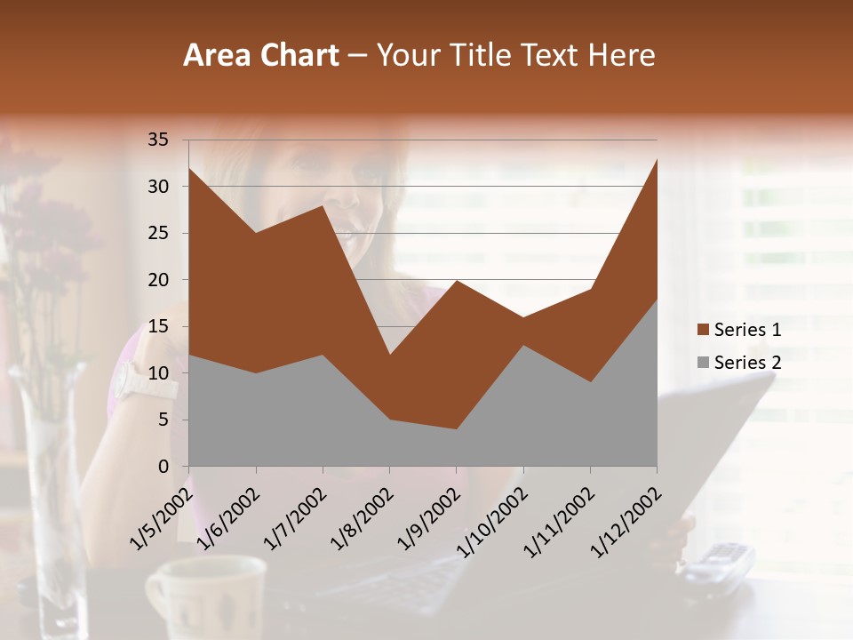 Profit Internet Woman PowerPoint Template