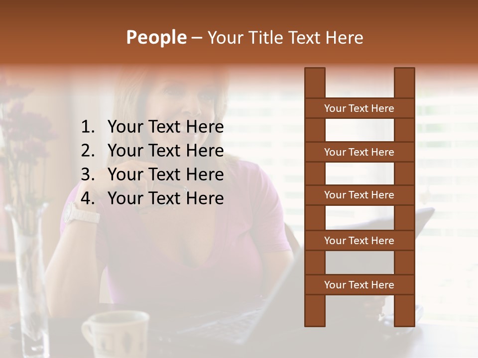 Profit Internet Woman PowerPoint Template