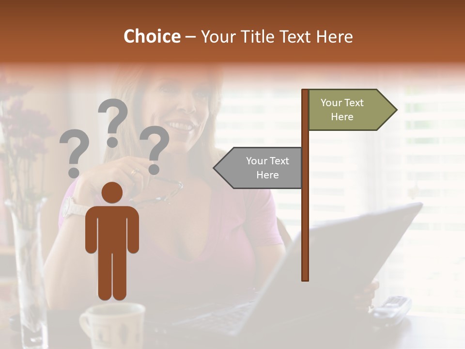 Profit Internet Woman PowerPoint Template