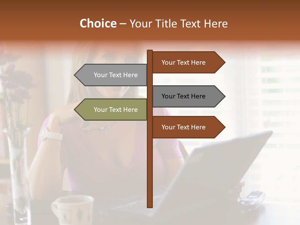 Profit Internet Woman PowerPoint Template