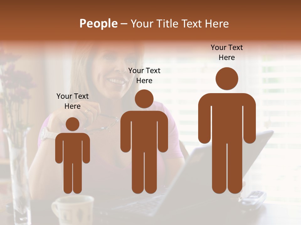 Profit Internet Woman PowerPoint Template