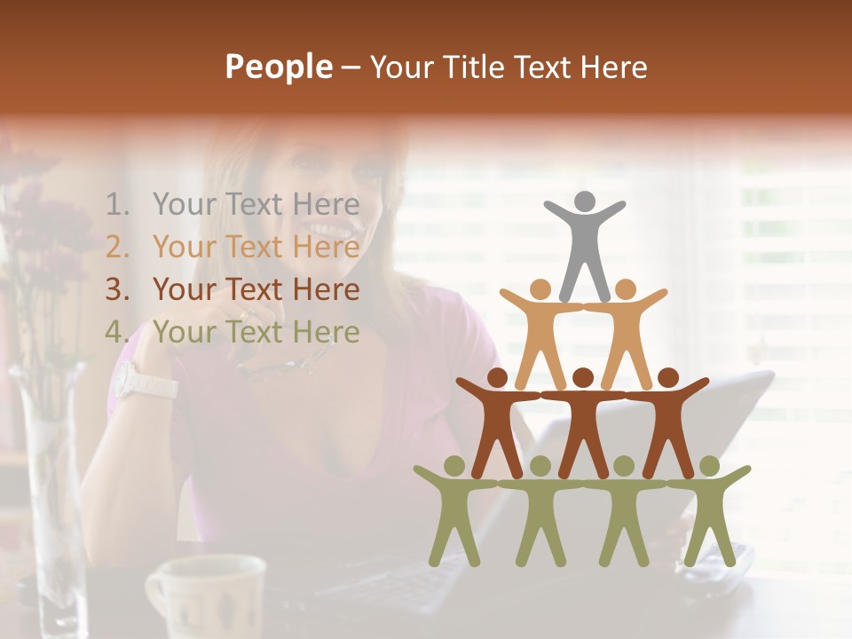 Profit Internet Woman PowerPoint Template