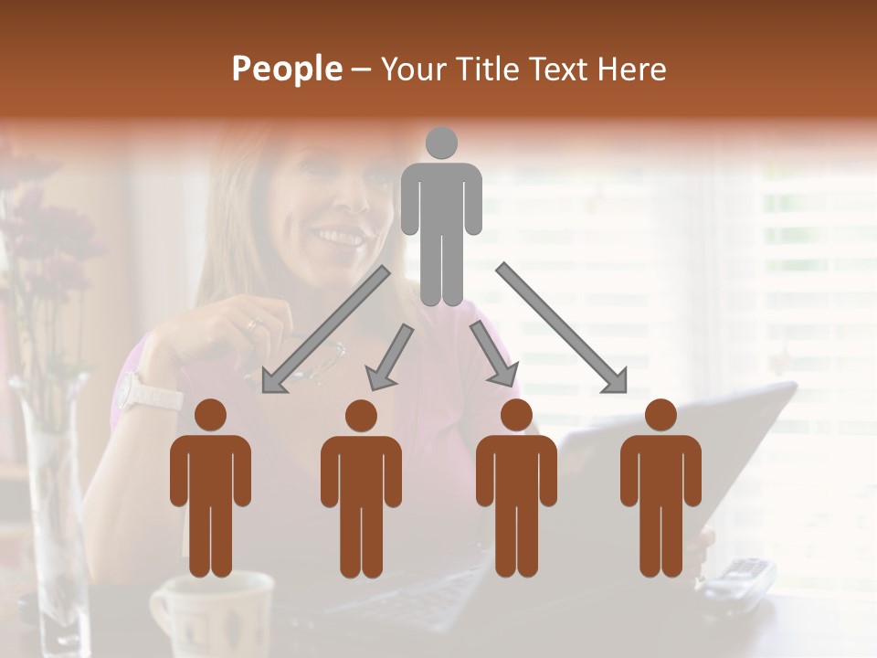 Profit Internet Woman PowerPoint Template