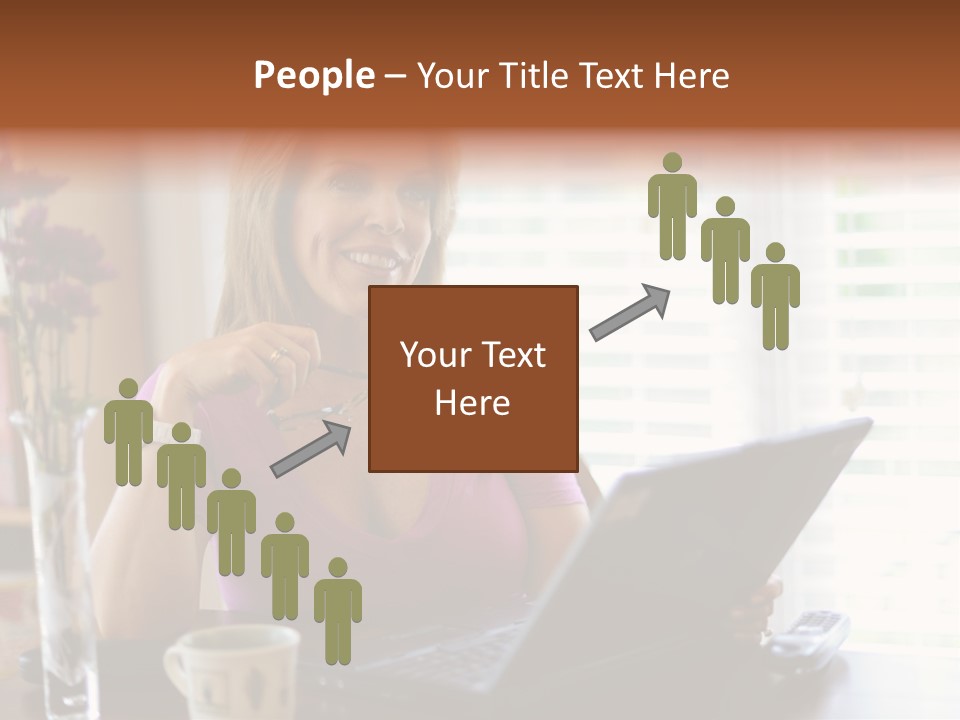 Profit Internet Woman PowerPoint Template