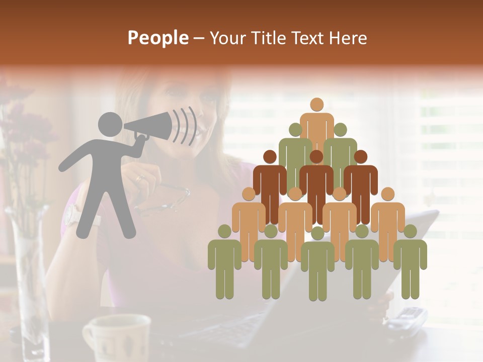 Profit Internet Woman PowerPoint Template