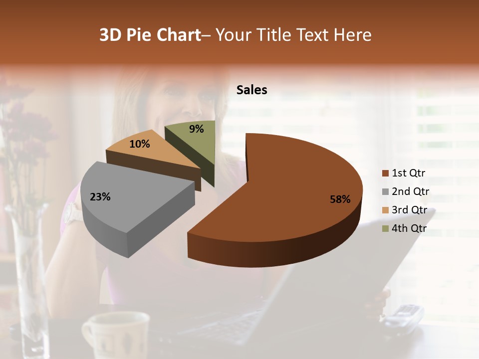 Profit Internet Woman PowerPoint Template