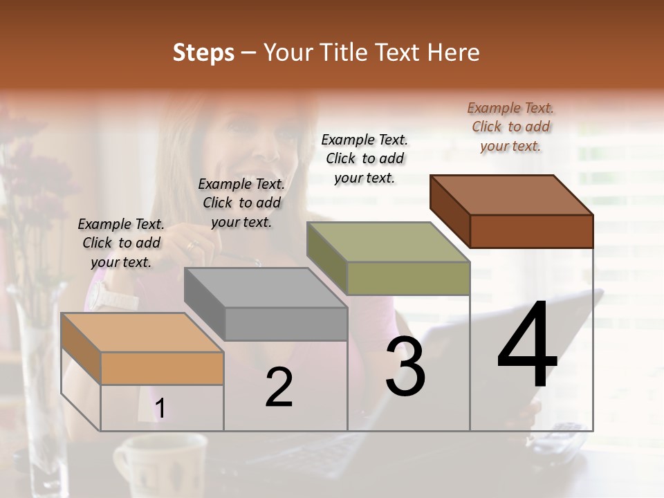 Profit Internet Woman PowerPoint Template