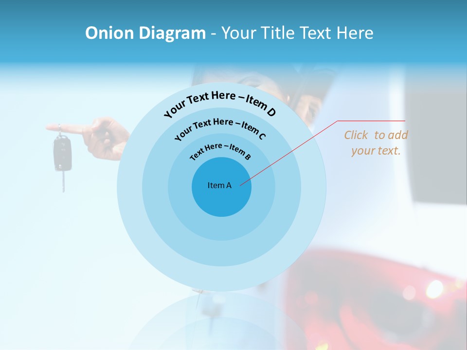 A Woman Holding A Car Key In Her Hand PowerPoint Template