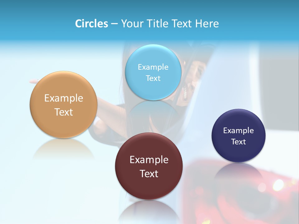 A Woman Holding A Car Key In Her Hand PowerPoint Template