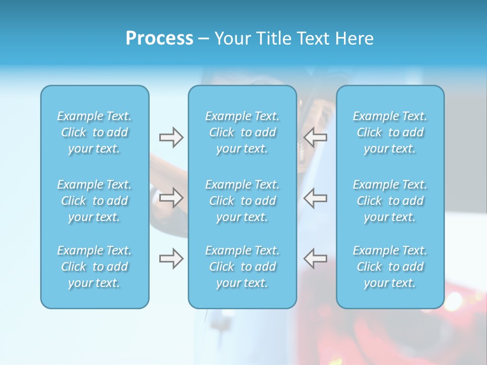 A Woman Holding A Car Key In Her Hand PowerPoint Template