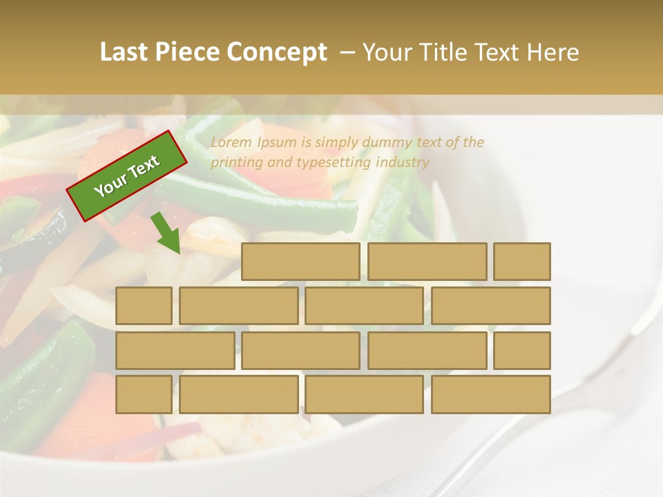 A Bowl Of Food With Broccoli, Carrots, Cauliflower And PowerPoint Template