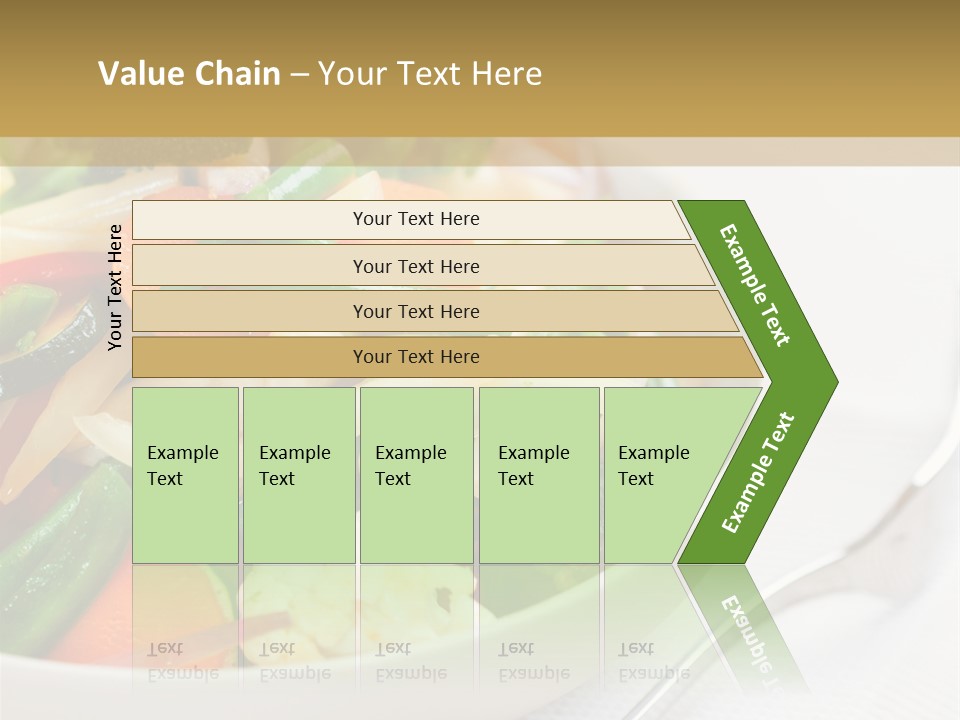 A Bowl Of Food With Broccoli, Carrots, Cauliflower And PowerPoint Template