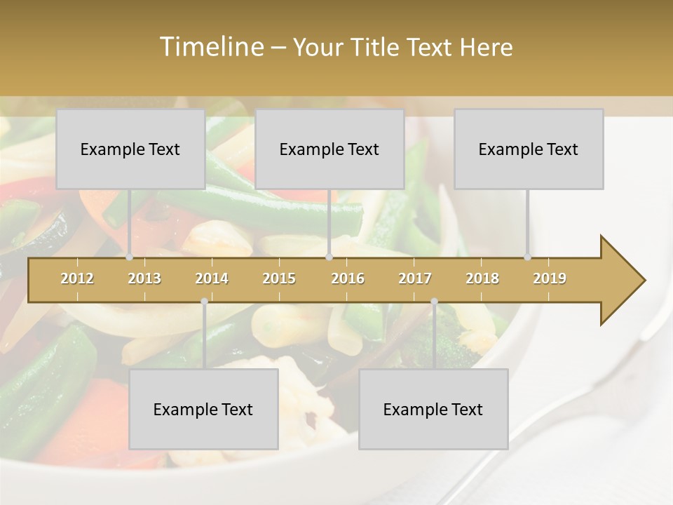 A Bowl Of Food With Broccoli, Carrots, Cauliflower And PowerPoint Template
