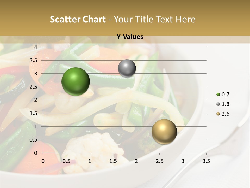A Bowl Of Food With Broccoli, Carrots, Cauliflower And PowerPoint Template