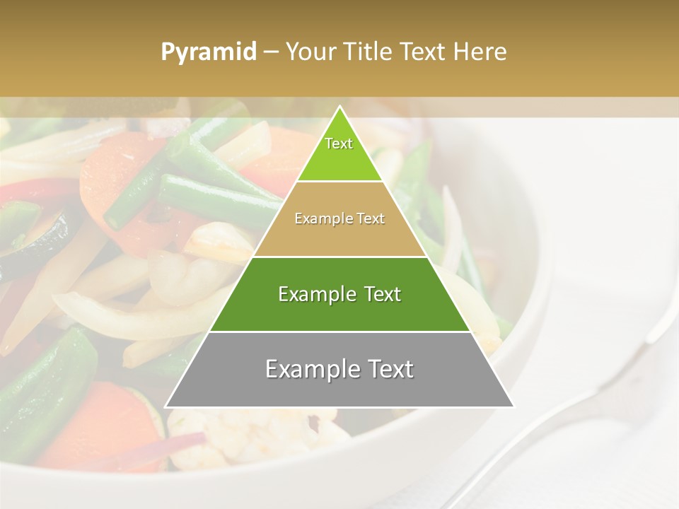 A Bowl Of Food With Broccoli, Carrots, Cauliflower And PowerPoint Template