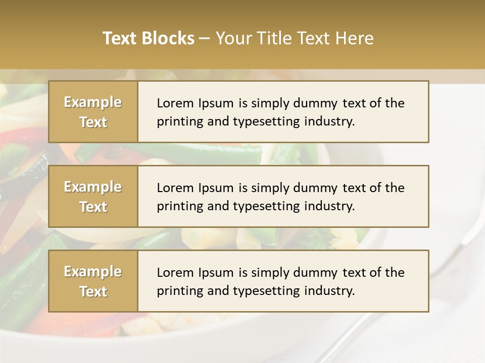 A Bowl Of Food With Broccoli, Carrots, Cauliflower And PowerPoint Template