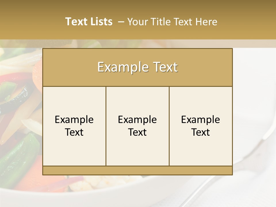 A Bowl Of Food With Broccoli, Carrots, Cauliflower And PowerPoint Template