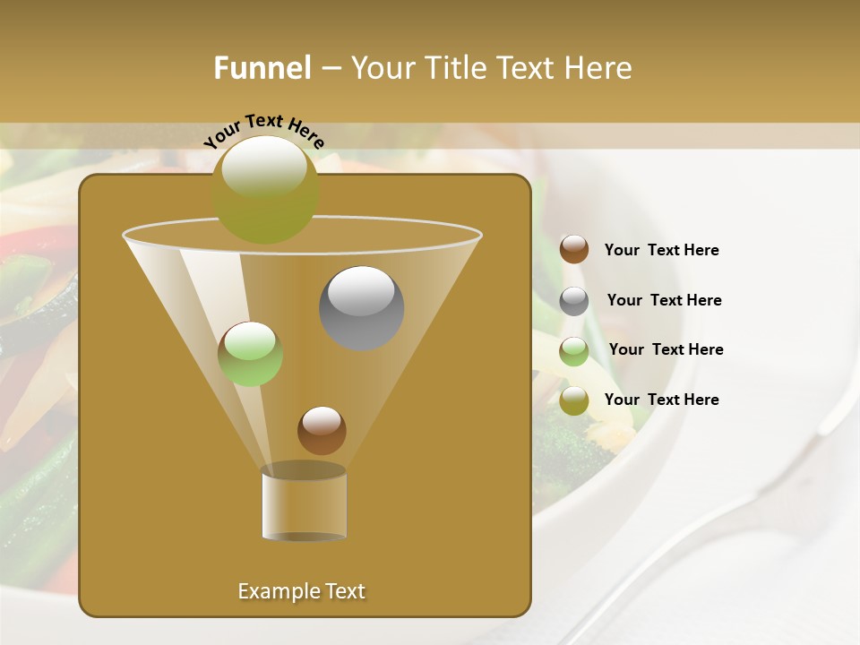 A Bowl Of Food With Broccoli, Carrots, Cauliflower And PowerPoint Template