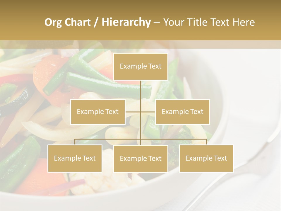 A Bowl Of Food With Broccoli, Carrots, Cauliflower And PowerPoint Template