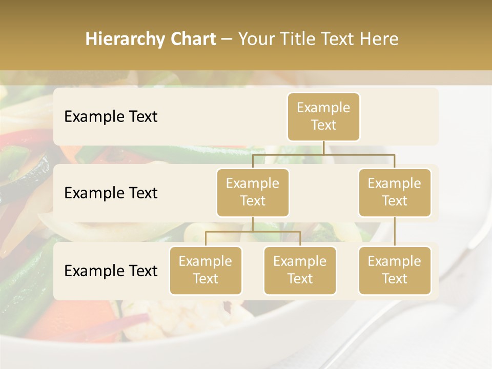 A Bowl Of Food With Broccoli, Carrots, Cauliflower And PowerPoint Template