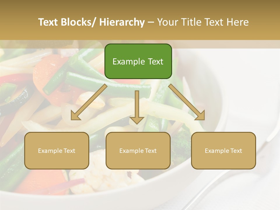 A Bowl Of Food With Broccoli, Carrots, Cauliflower And PowerPoint Template