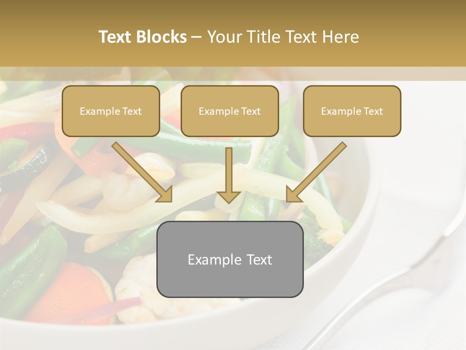 A Bowl Of Food With Broccoli, Carrots, Cauliflower And PowerPoint Template