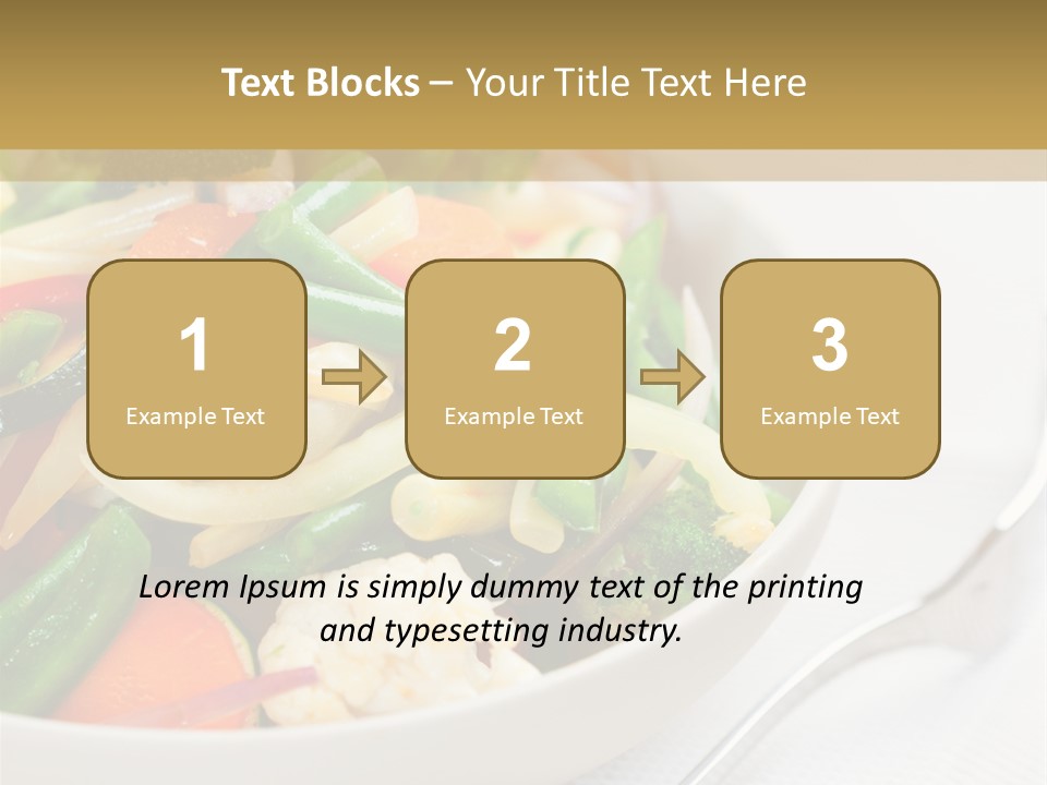 A Bowl Of Food With Broccoli, Carrots, Cauliflower And PowerPoint Template