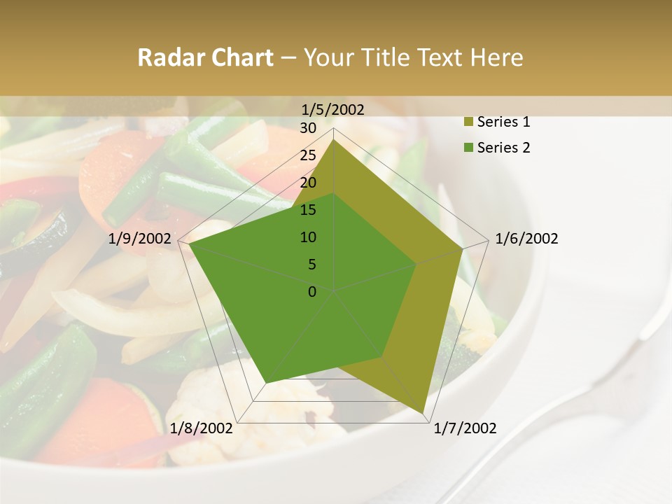 A Bowl Of Food With Broccoli, Carrots, Cauliflower And PowerPoint Template