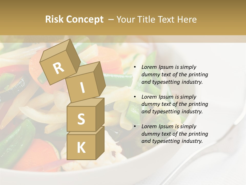 A Bowl Of Food With Broccoli, Carrots, Cauliflower And PowerPoint Template
