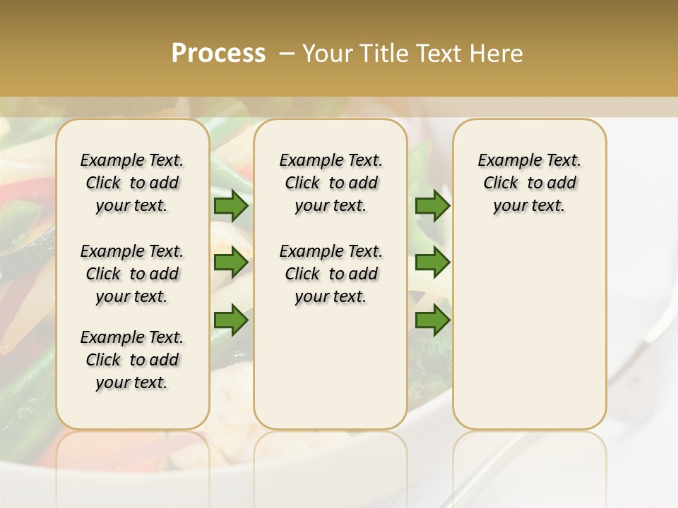 A Bowl Of Food With Broccoli, Carrots, Cauliflower And PowerPoint Template