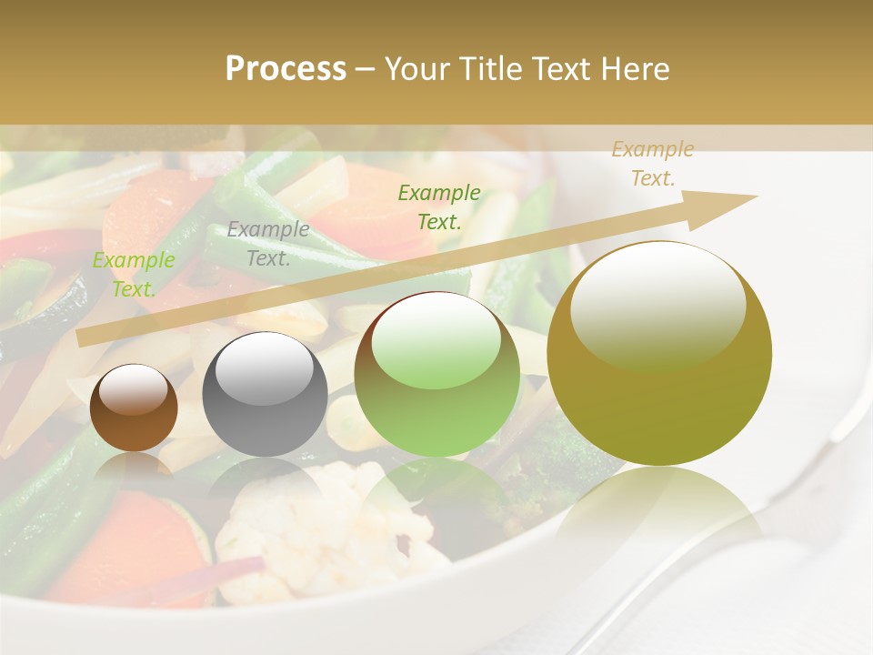 A Bowl Of Food With Broccoli, Carrots, Cauliflower And PowerPoint Template