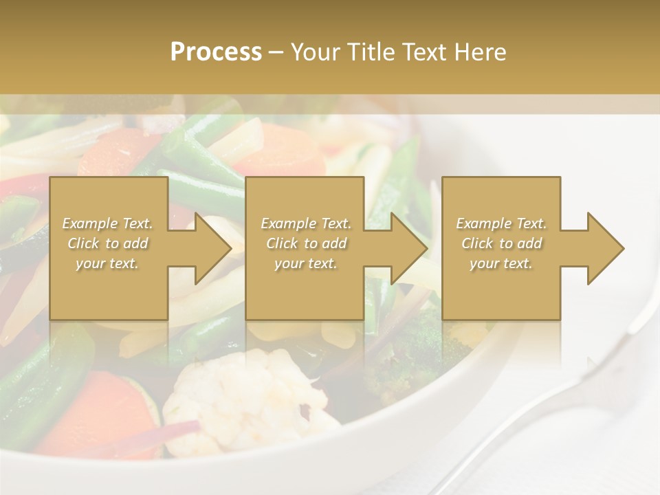 A Bowl Of Food With Broccoli, Carrots, Cauliflower And PowerPoint Template