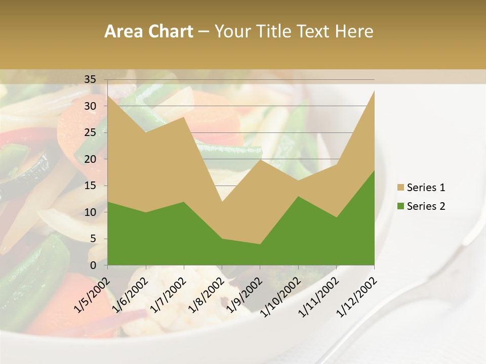 A Bowl Of Food With Broccoli, Carrots, Cauliflower And PowerPoint Template