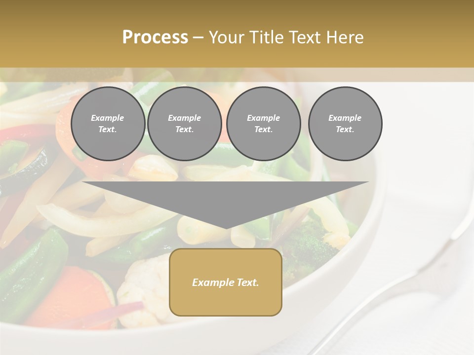 A Bowl Of Food With Broccoli, Carrots, Cauliflower And PowerPoint Template