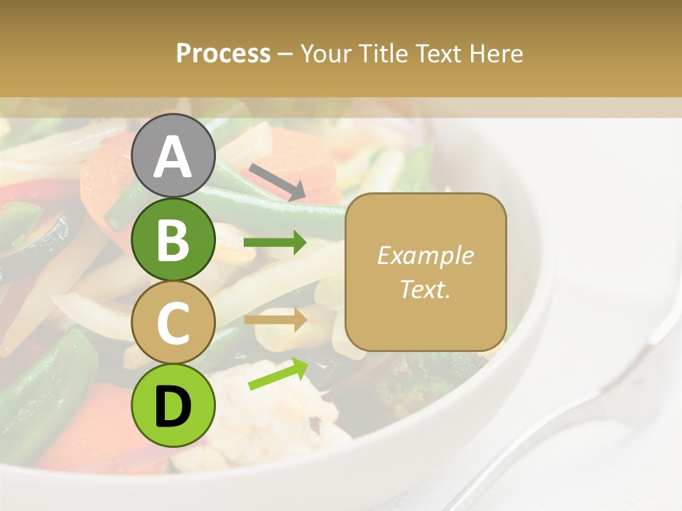 A Bowl Of Food With Broccoli, Carrots, Cauliflower And PowerPoint Template